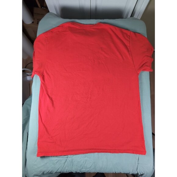 Spencer’s Red Hail Trash Graphic Short Sleeve T-Shirt Unisex Size Large - Picture 5 of 5